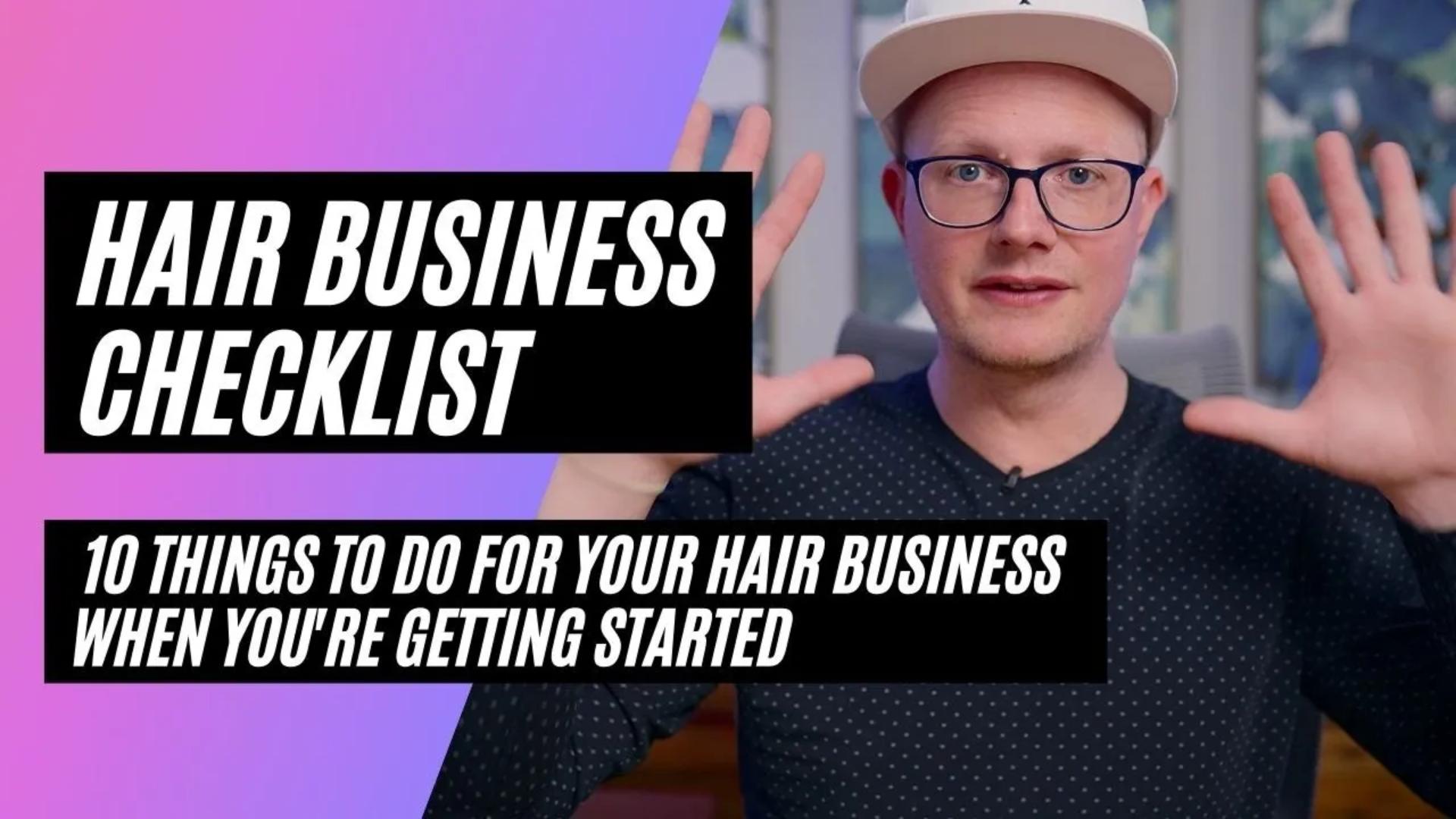 Hair Business Checklist