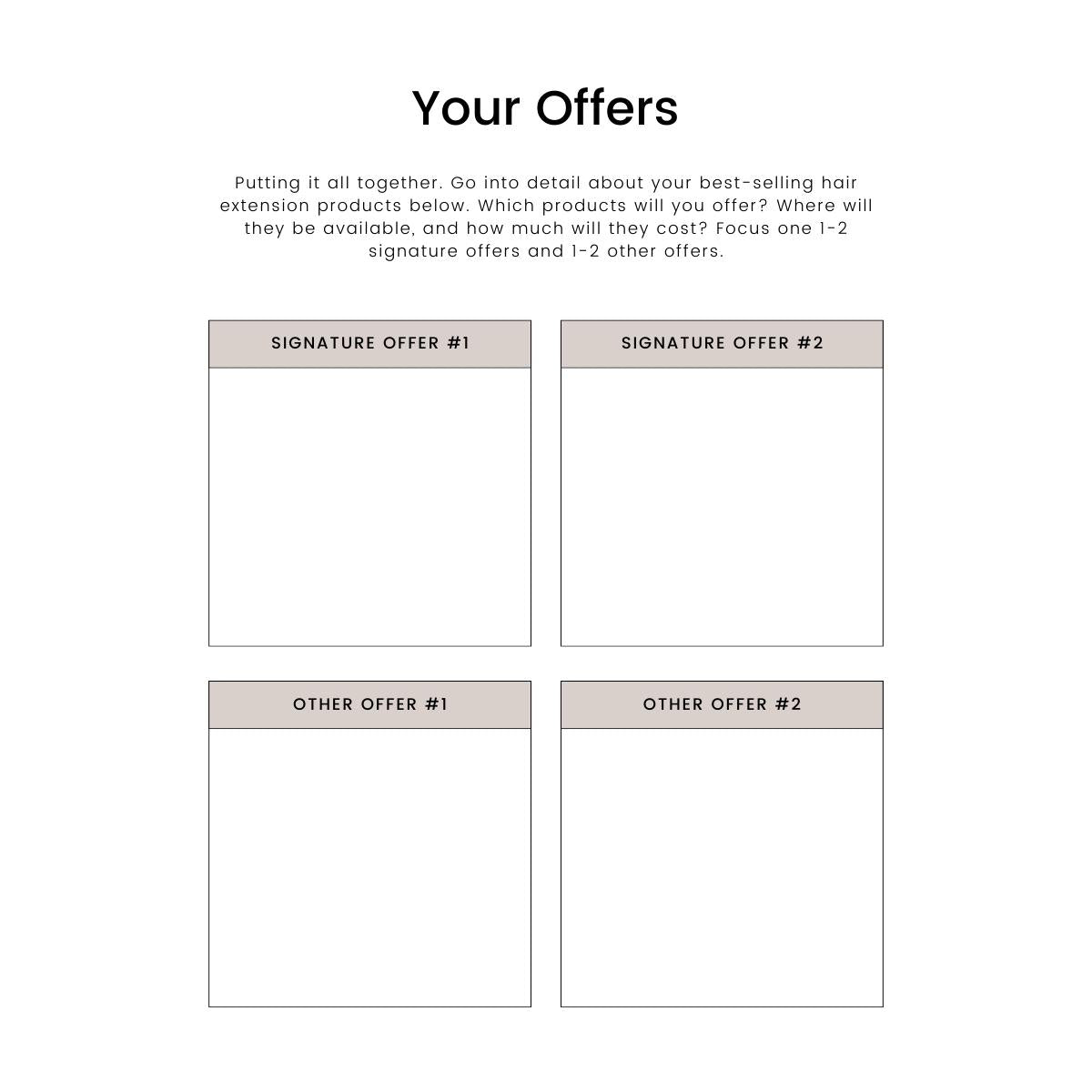 Hair Business Planner | Guide to Start a Hair Extension Business